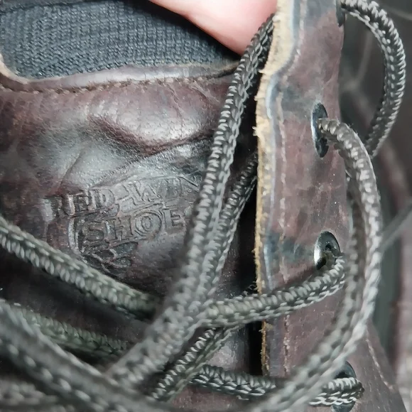 Red Wings Womens 8 Oxford Brown Leather Slip Resistant lace up steel toe shoes - Picture 14 of 16